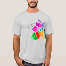 Rare 6-Petal Hibiscus-Colorful Hawaiian Good Luck Tシャツ