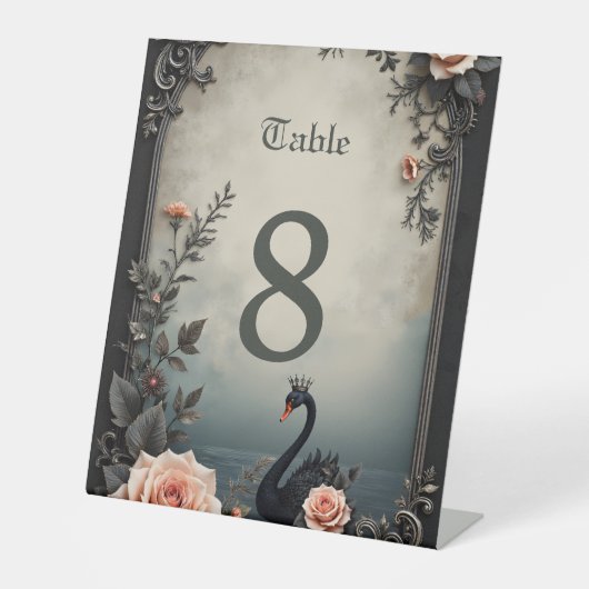 Rare as a black swan, timeless as true love. 台座サイン (正面)