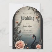 Rare as a black swan, timeless as true love.  招待状 (正面)