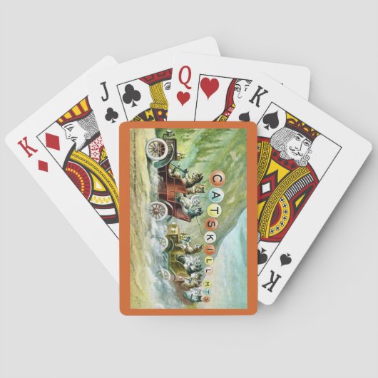 Rare Catskill Mountain Cats Playing Cards トランプ (裏面)