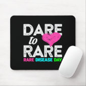 Rare Disease Awareness Shirt - Dare To Rare Diseas マウスパッド (マウス)