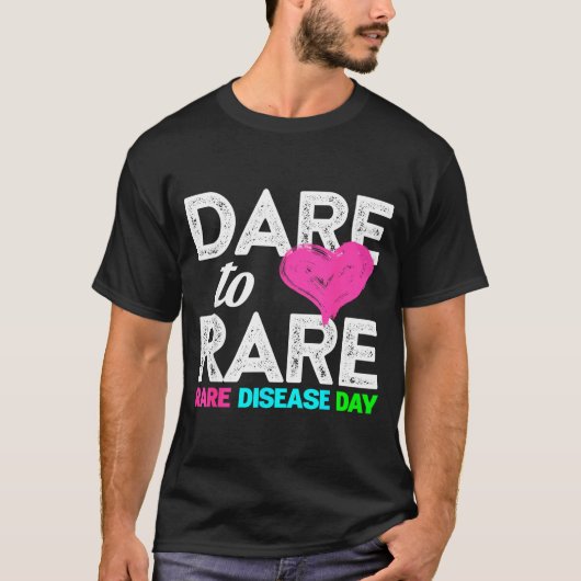 Rare Disease Awareness Shirt - Dare To Rare Diseas Tシャツ (正面)