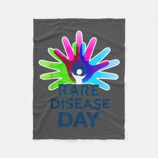 Rare Disease Awareness Shirt - Rare Disease Day 20 フリースブランケット (正面)