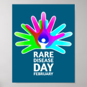Rare Disease Awareness Shirt - Rare Diseases Day 2 ポスター (正面)