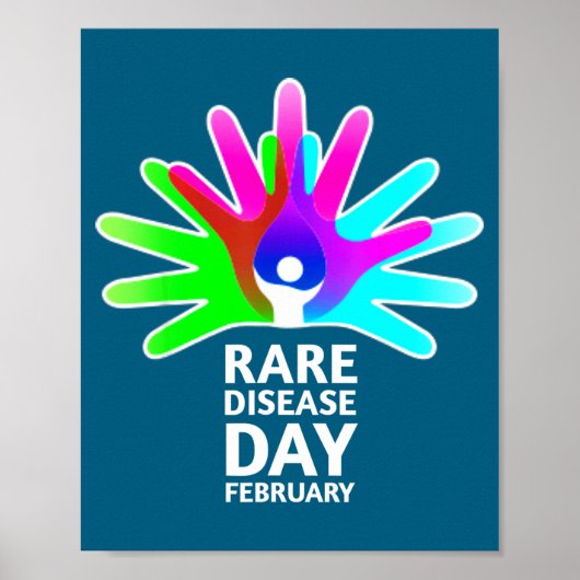 Rare Disease Awareness Shirt - Rare Diseases Day 2 ポスター (正面)
