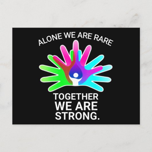 Rare Disease Day 2022 - Rare Disease Awareness T-S ポストカード (正面)