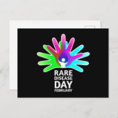 Rare Diseases Day 2022 - Rare Disease Awareness T- ポストカード (正面/裏面)