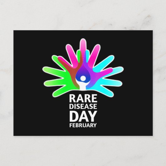 Rare Diseases Day 2022 - Rare Disease Awareness T- ポストカード (正面)