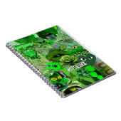 Rare Energy Green Collage – Alien Aesthetic & Vibe ノートブック (右側)