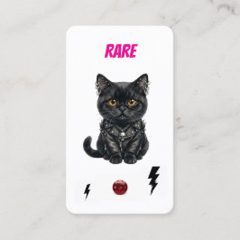 Rare Punk Cat-Collector Card-Black Rebel ロイヤリティカード