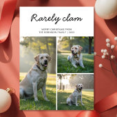 Rarely Christmas 3 Dog with photo Lights Card  シーズンカード