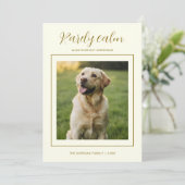 Rarely Christmas Cozy SweaterDog Cute Holiday card シーズンカード (スタンド正面)