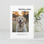 Rarely Christmas dog Holiday Card シーズンカード (スタンド正面)