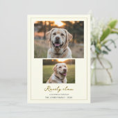 Rarely Christmas Gift Cut Dog greeting Card シーズンカード (スタンド正面)