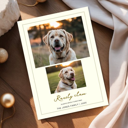 Rarely Christmas Gift Cut Dog greeting Card シーズンカード
