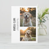 Rarely Christmas Outdoor 2 Dog Photo Card シーズンカード (スタンド正面)