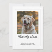 Rarely Christmas Puppy Photo Card シーズンカード (正面)