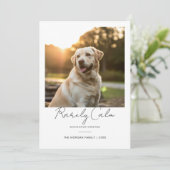 Rarely Christmas Santa Hat Cut Dog  Photo card シーズンカード (スタンド正面)