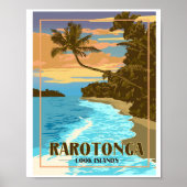 Rarotonga Cook Islands - Vintage Travel ポスター (正面)
