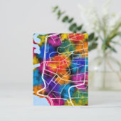 Ras Beirut Lebanon City Map ポストカード (スタンド正面)