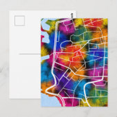 Ras Beirut Lebanon City Map ポストカード (正面/裏面)