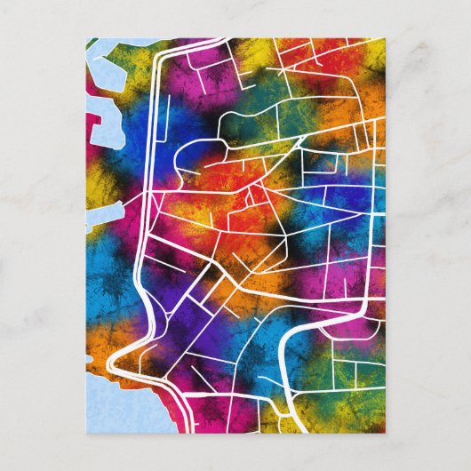 Ras Beirut Lebanon City Map ポストカード (正面)