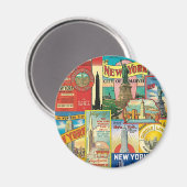 Rascacielos de New York マグネット (正面/裏面)