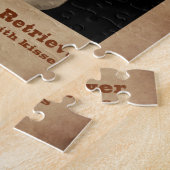 Rascallyレトリーバー、別名イエロー・ラブラドール・レトリーバー ジグソーパズル (側面)