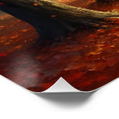 Raschelndes Herbstlaub im Wind ポスター (コーナー)