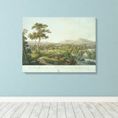 RasenhuehlbergからのJenaのビュー, c.1810 キャンバスプリント (インサイチュ (ウッドフロア))