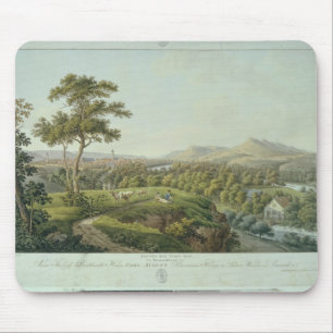 Rasenhuehlberg、c.1810からのイエナの眺め マウスパッド