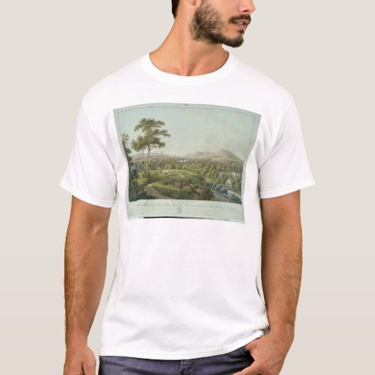 Rasenhuehlberg、c.1810からのイエナの眺め Tシャツ (正面)
