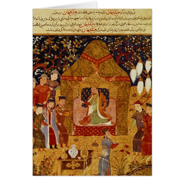 RashidのAl喧騒による彼のテントのGenghis Khan (正面)