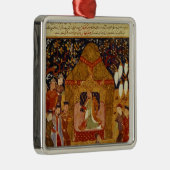 RashidのAl喧騒による彼のテントのGenghis Khan メタルオーナメント (右)