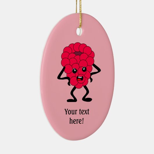 Raspberryは印象に残っていない – パーソナライズA セラミックオーナメント (右)