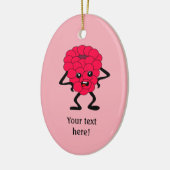 Raspberryは印象に残っていない – パーソナライズA セラミックオーナメント (左)