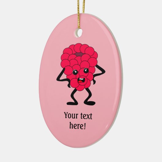 Raspberryは印象に残っていない – パーソナライズA セラミックオーナメント (左)