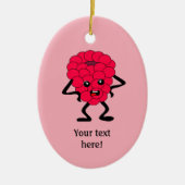 Raspberryは印象に残っていない – パーソナライズA セラミックオーナメント (正面)