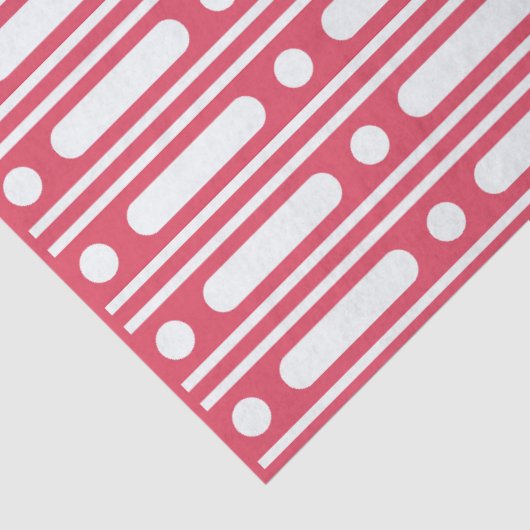 Raspberry Bone Inlay Dots Border Decoupage Paper 薄葉紙 (詳細)