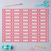 Raspberry Bone Inlay Dots Border Decoupage Paper 薄葉紙 (クラフト)