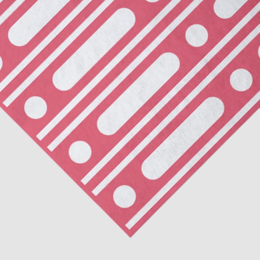 Raspberry Bone Inlay Dots Border Decoupage Paper  薄葉紙 (詳細)