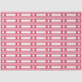 Raspberry Bone Inlay Dots Border Decoupage Paper 薄葉紙 (正面)