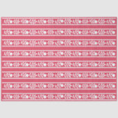 Raspberry Bone Inlay Floral Border Decoupage Paper 薄葉紙 (正面)