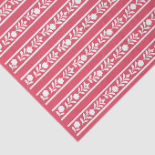 Raspberry Bone Inlay Floral Border Decoupage Paper 薄葉紙 (詳細)