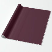 Raspberry Burgundy | Plain Burgundy ラッピングペーパー (アンロールド)