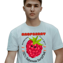 Raspberry Burst of Cuteness Fruit Label Farm Wear Tシャツ