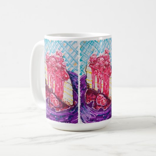 Raspberry Cake コーヒーマグカップ (正面左)