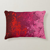 Raspberry Flurry: Abstract spatter art アクセントクッション (正面)