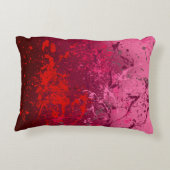 Raspberry Flurry: Abstract spatter art アクセントクッション (裏面)