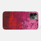 Raspberry Flurry: Abstract spatter art Case-Mate iPhoneケース (裏面(横))